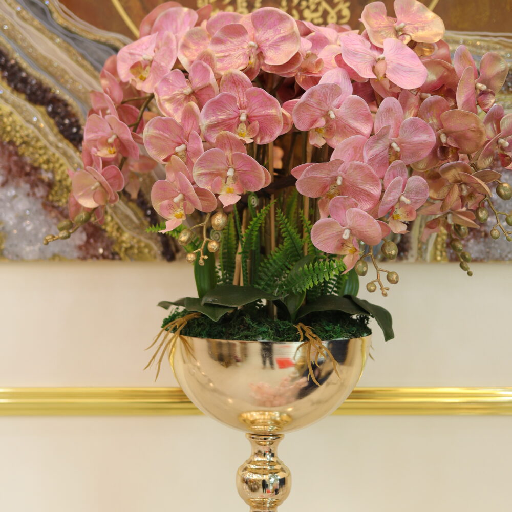 Goldish Orchid 8 Stalks (Pink)