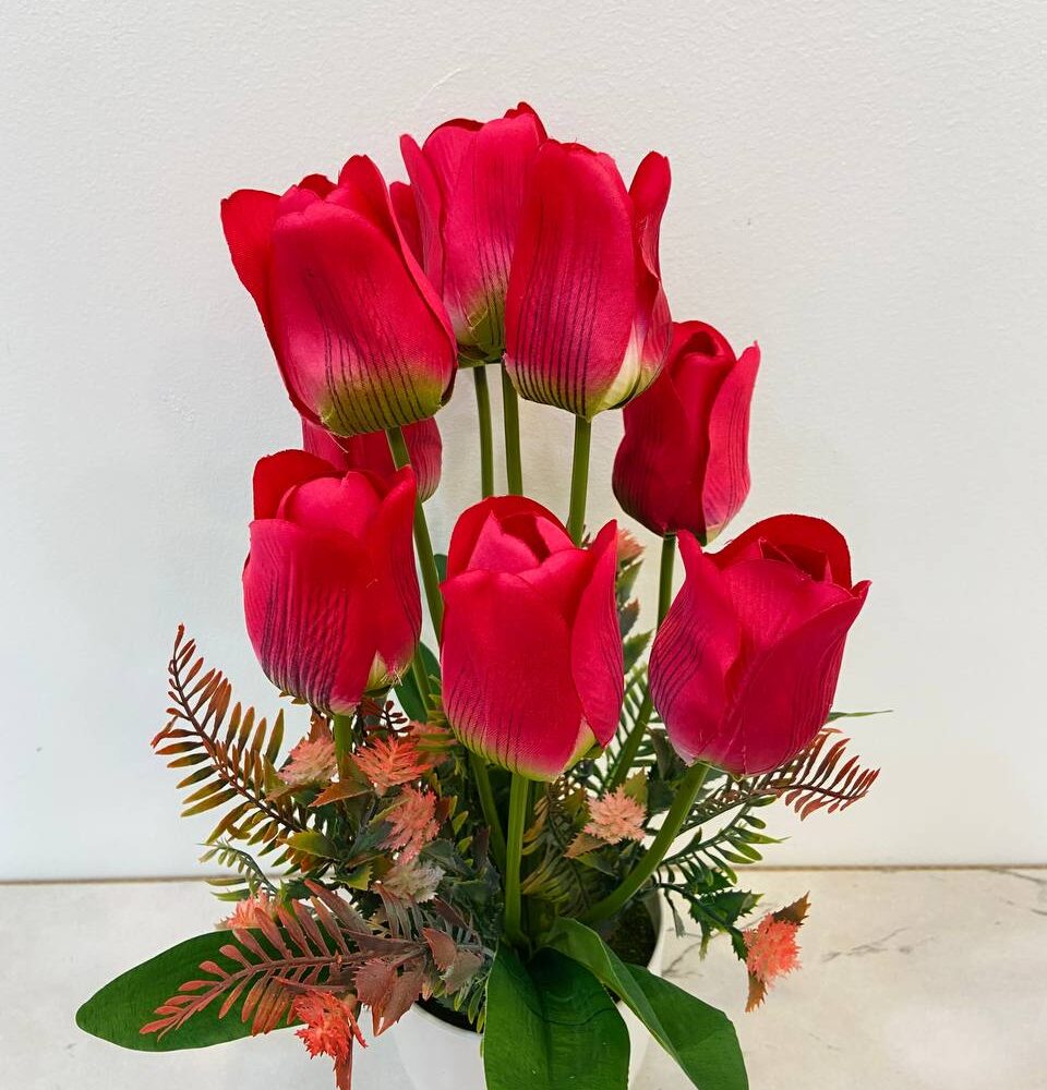 Mini Tulips Flower (Magenta Pink Color)