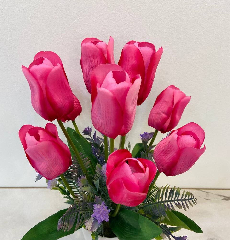 Mini Tulip Flowers (Pink Color)